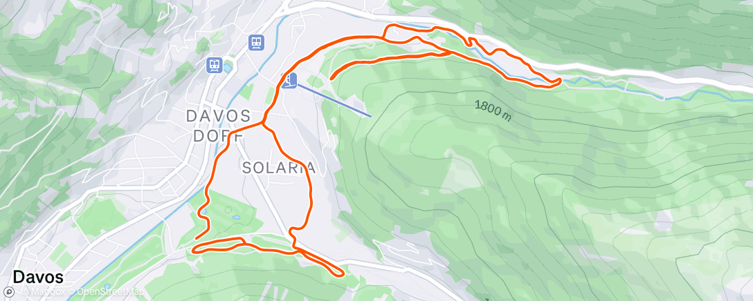 Map of the activity, Morning Nordic Ski