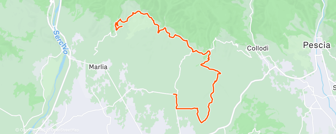 Карта физической активности (Tuscan hills)