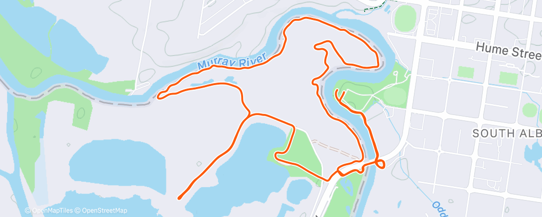 Map of the activity, Dog Jog with Tommy