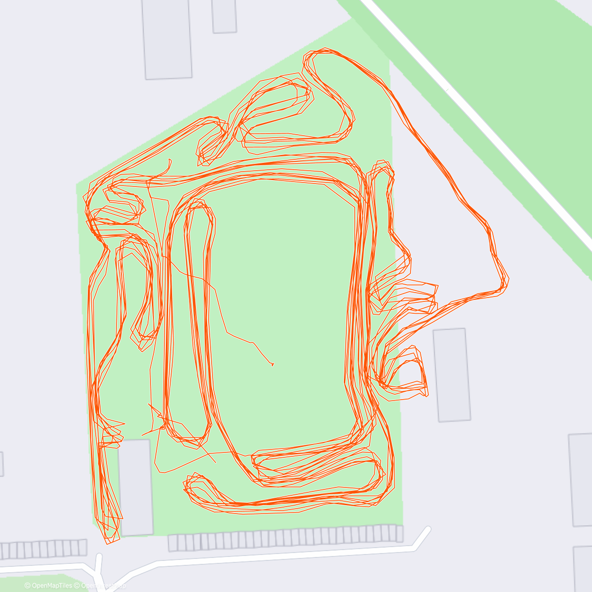 Map of the activity, MČR Cyklokros Ostrava