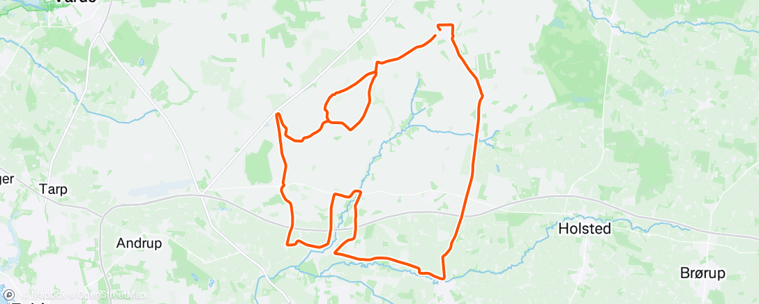 Map of the activity, Afternoon Ride