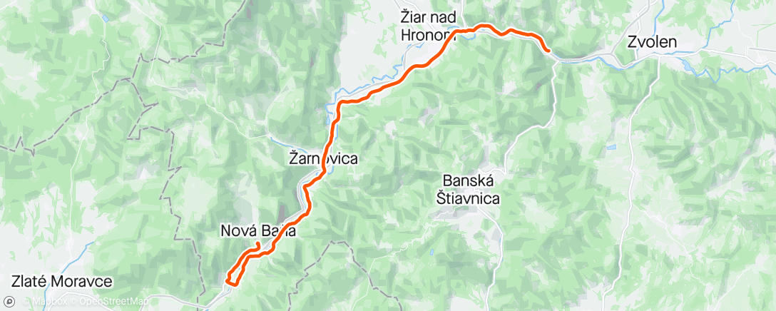 Map of the activity, Afternoon Ride