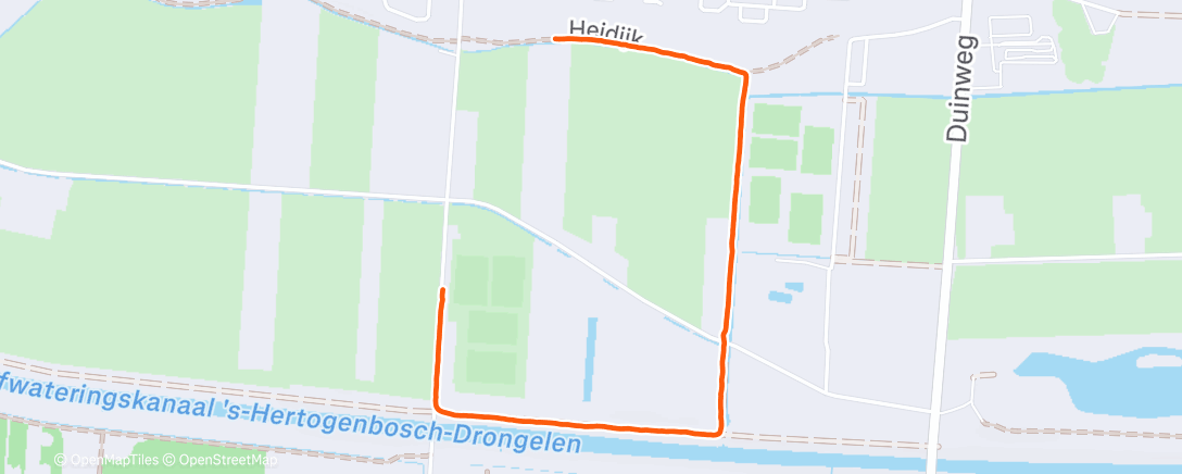 Map of the activity, Ochtendwandeling