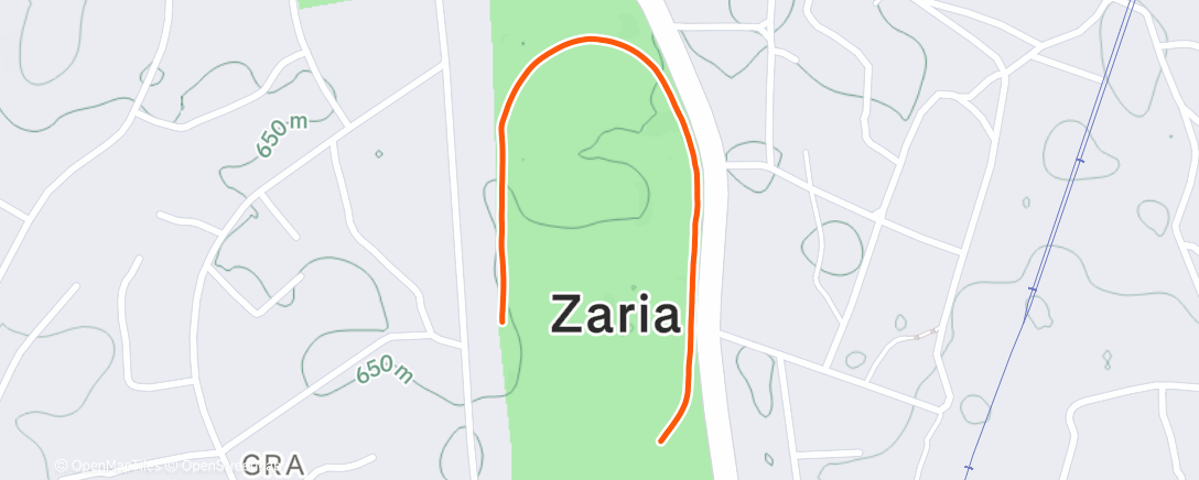 Map of the activity, Morning Run