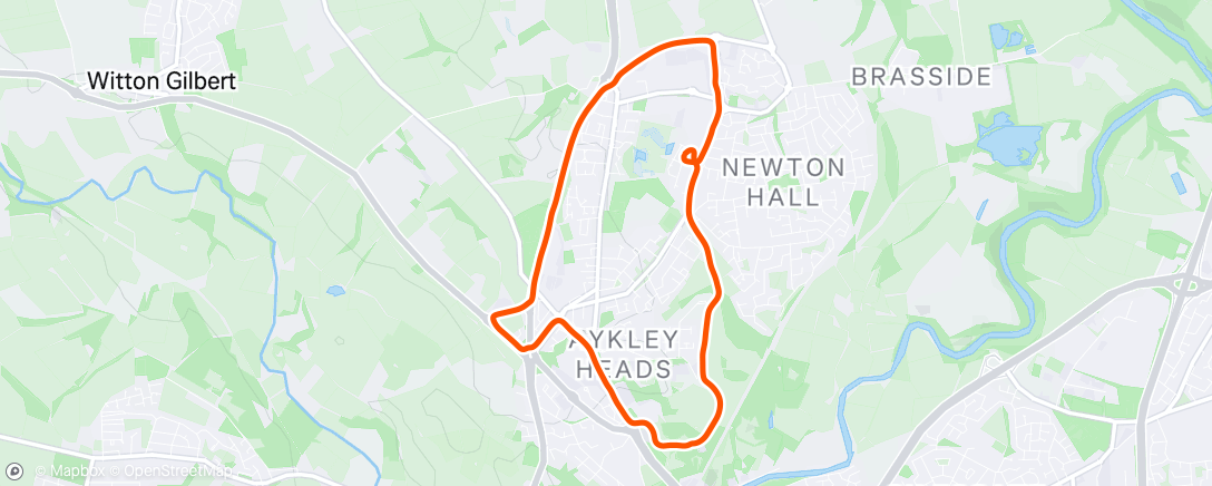 Map of the activity, Morning Run