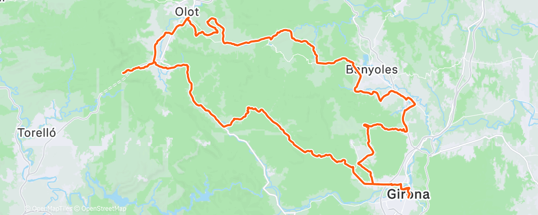 Map of the activity, Velofit: SS 3x12’ Torque