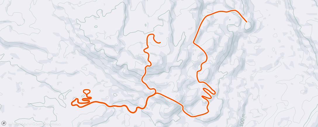 Map of the activity, TrainingPeaks Virtual - Workout: fokozás + 5p tempó kellemetlen befejezéssel