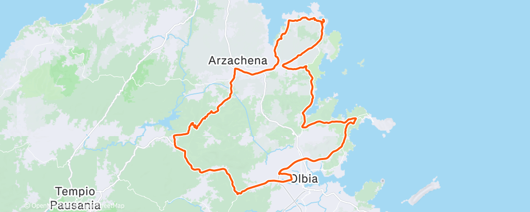 Карта физической активности (Morning Ride)