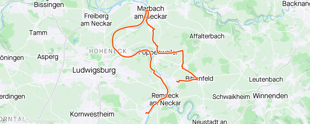 Map of the activity, Kleine Runde zu den Schwiegereltern