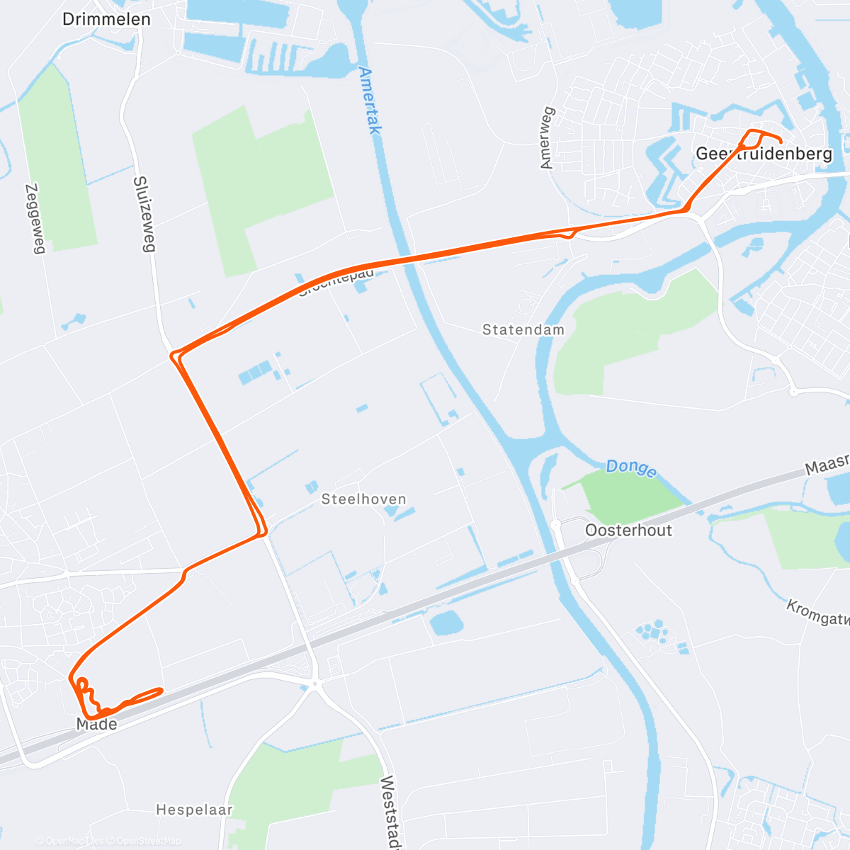 Map of the activity, Kerst 🎄 Cross in Made
