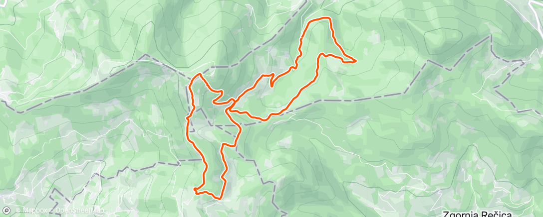 Map of the activity, Mrzlica-Kal Hike…za spremembo pa na štruklje😅