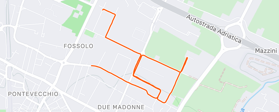 Карта физической активности (Corsa serale)