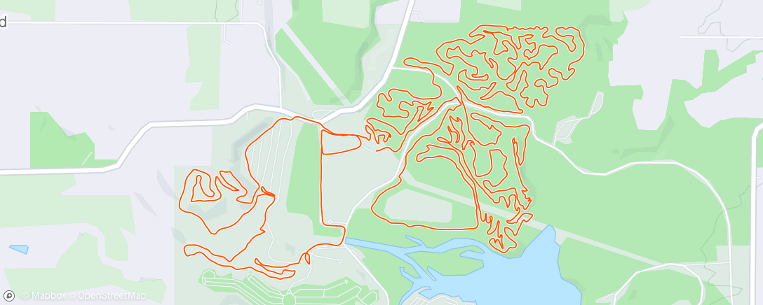 Map of the activity, Hueston Woods MTB