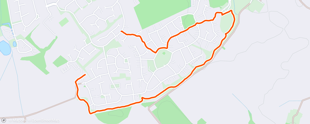 Map of the activity, Pre-yoga walk