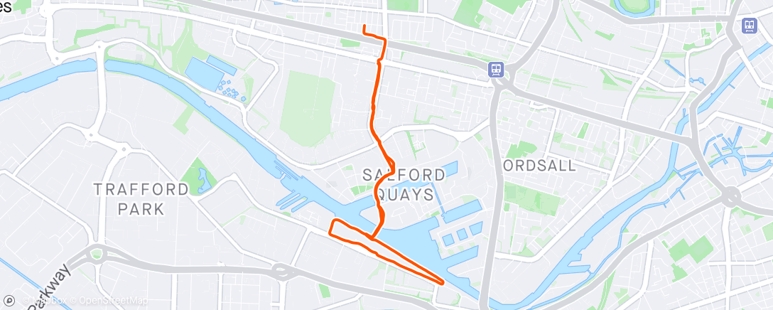 Map of the activity, 5 mins on, 2½ off - and calf is happy 🥳
