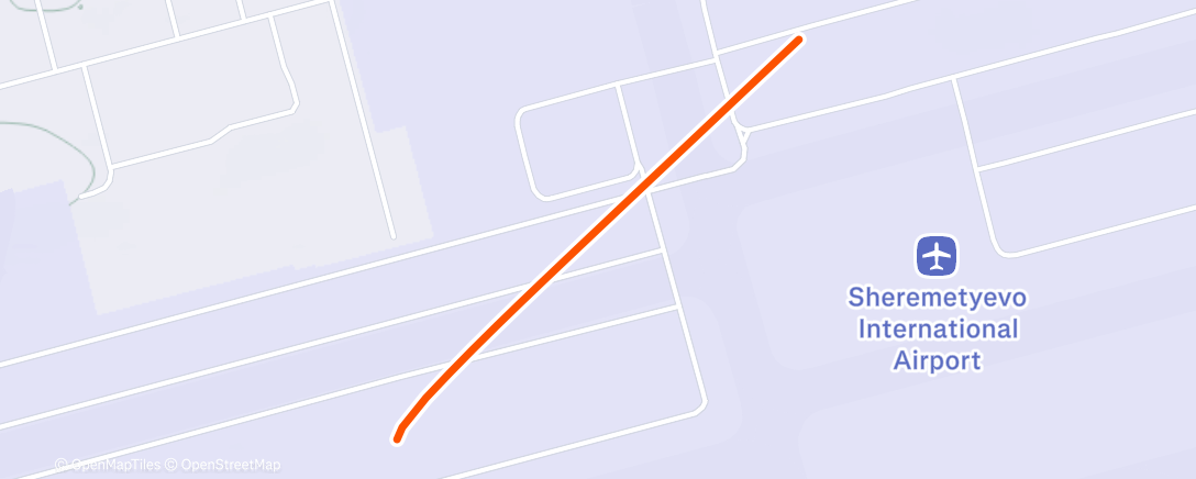 Map of the activity, Night Run