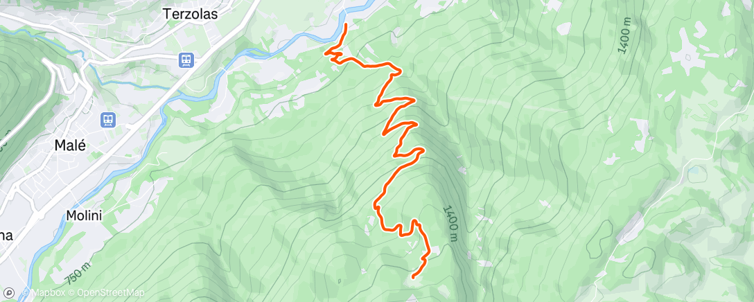Map of the activity, Contraman - Memorial Andrea Papi