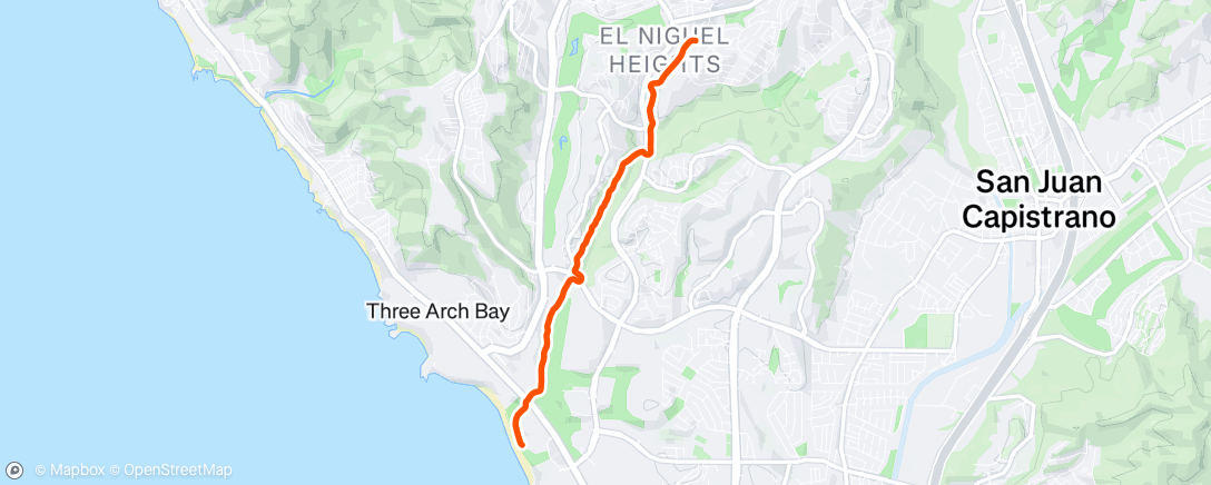 Map of the activity, “I’ll meetcha at Salt Creek” 🏃🏼‍♀️