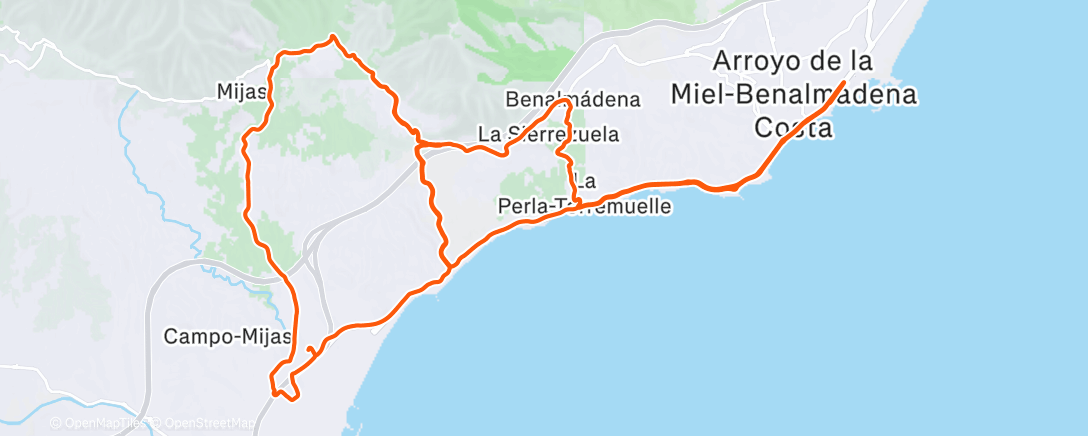 Map of the activity, 朝のライド