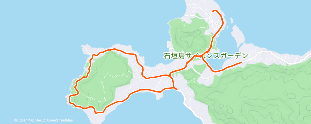 Map of the activity, Radfahren