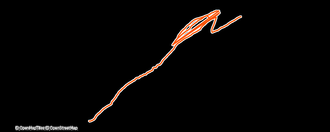 Map of the activity, Morning Snowboard