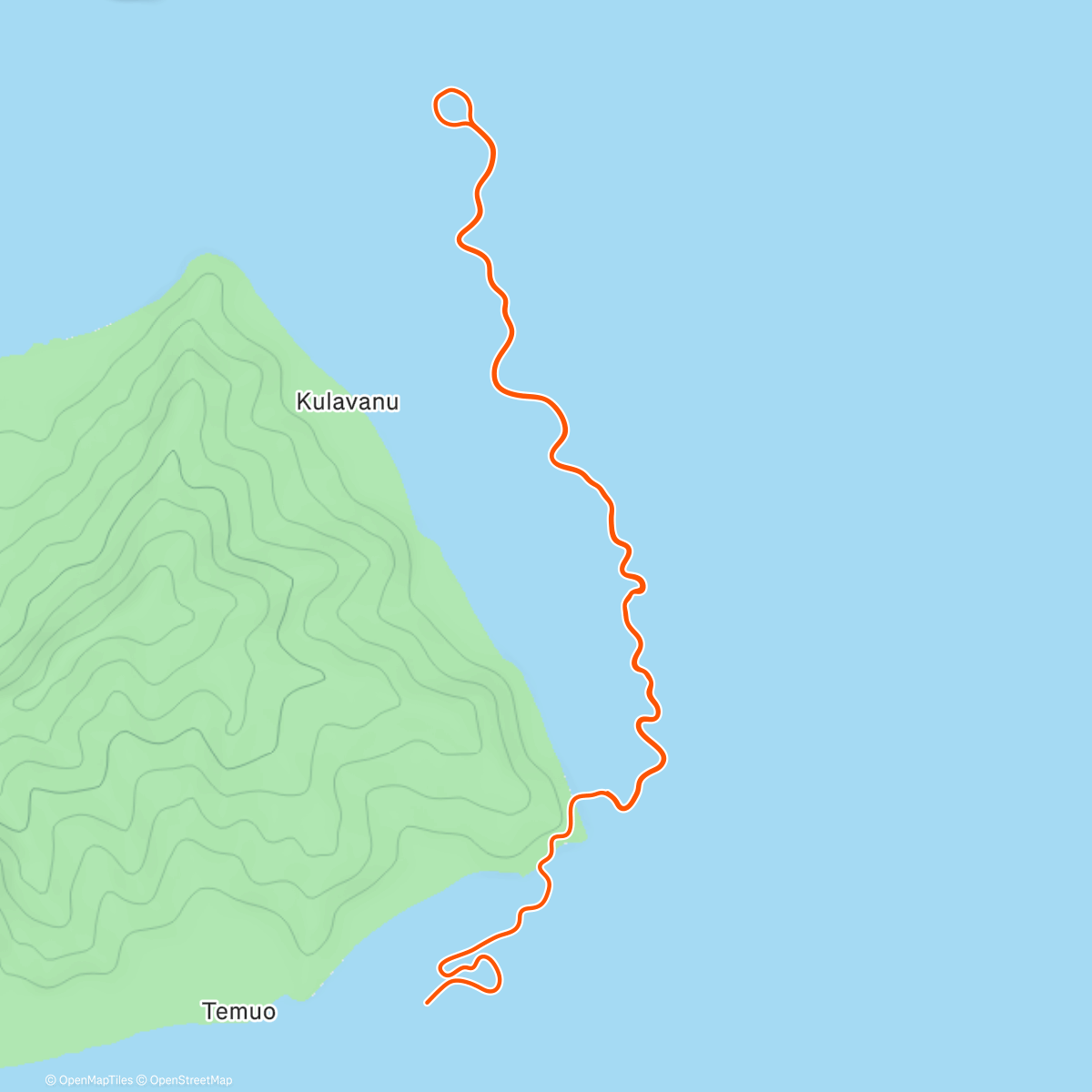 Map of the activity, Zwift - Southern Coast Cruise in Watopia