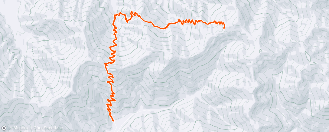 Map of the activity, Out There and Back on Bird Mountain