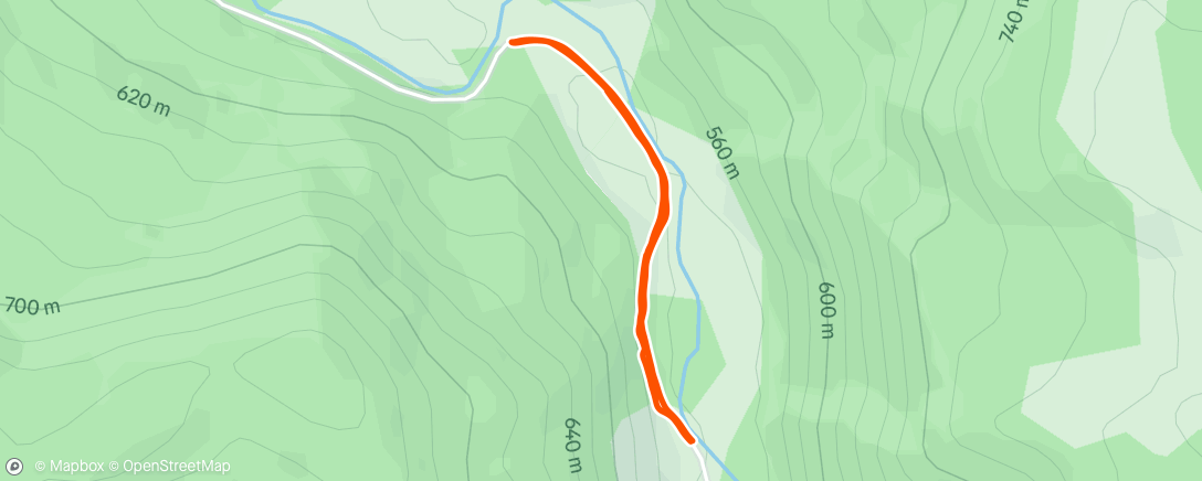 Map of the activity, Afternoon Walk