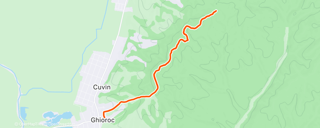 Map of the activity, Morning Trail Run