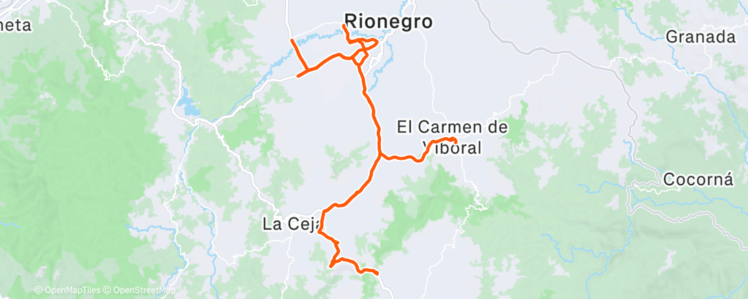 Карта физической активности (Bicicleta por la mañana)