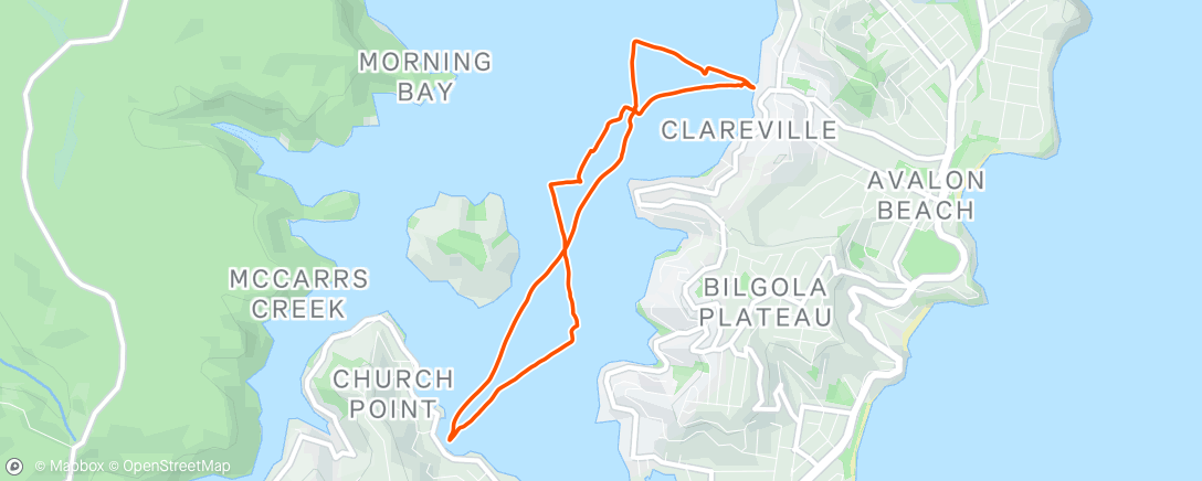 Map of the activity, Peter Loft Marathon Sailing Event - Aero 7