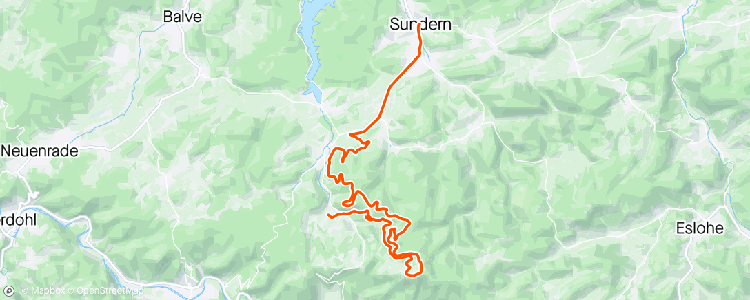 「Sundern Fun Marathon」活動的地圖