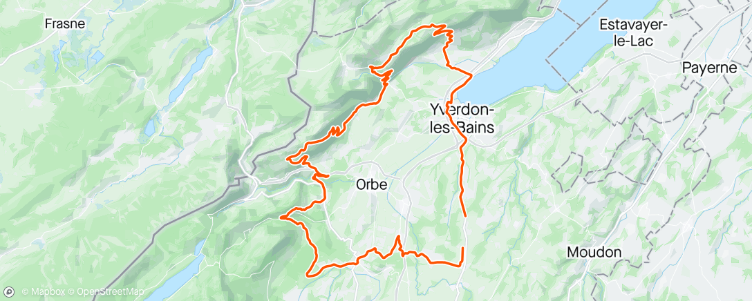 Map of the activity, A travers le vert Jura 😀