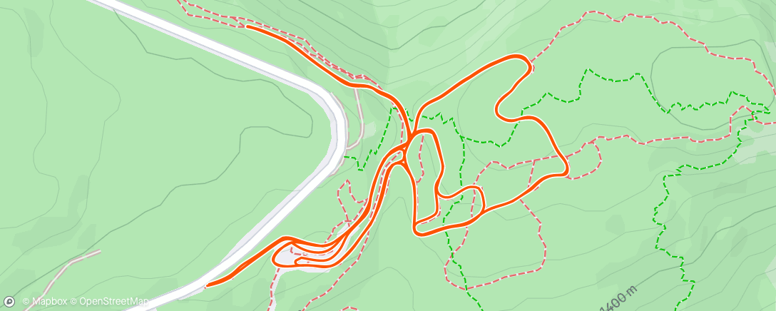 Mapa de la actividad, Easy hour, a touch slushy but nice to get out