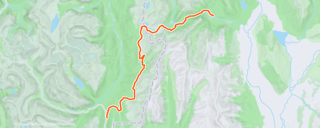 Map of the activity, Routeburn with Sarah and hollie