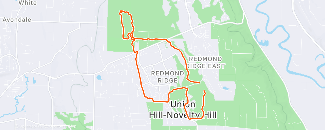 Map of the activity, “The first rule of Ultra Club: we do not talk about pace.”