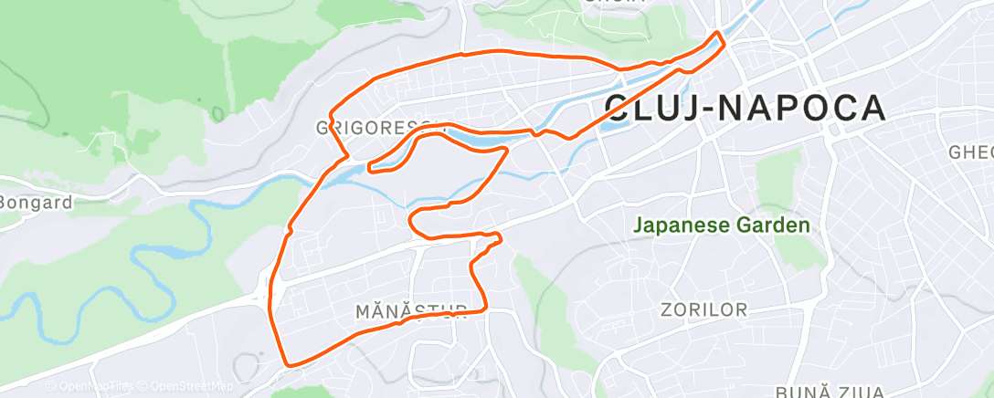 Карта физической активности (Evening Run)