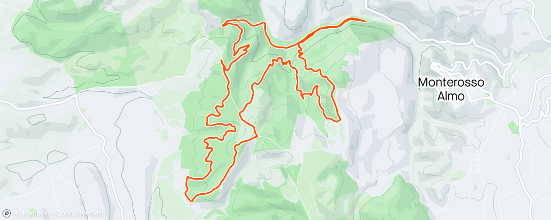 Carte de l'activité Sessione di trail running mattutina