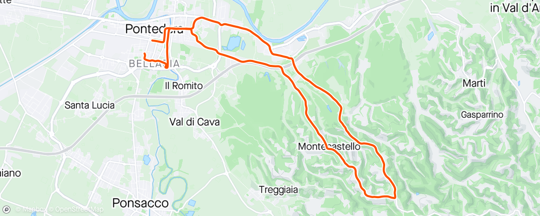 Map of the activity, Gervasella da casa