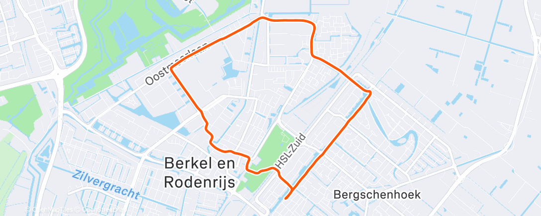 Map of the activity, Afternoon Walk