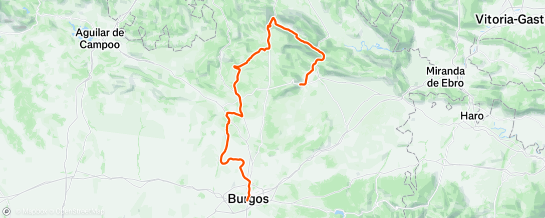 Map of the activity, Mittagsradfahrt