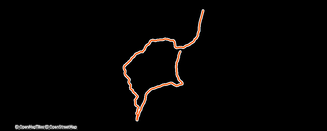 Map of the activity, Morning Run