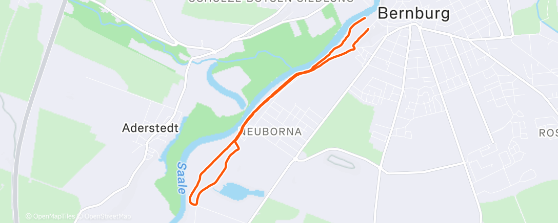 Map of the activity, Mittagspaziergang