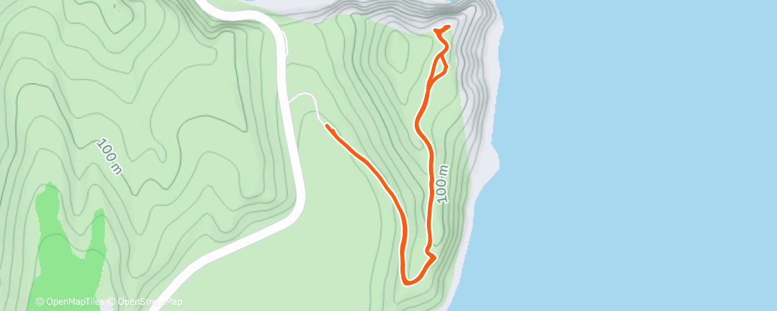 Map of the activity, Afternoon Hike