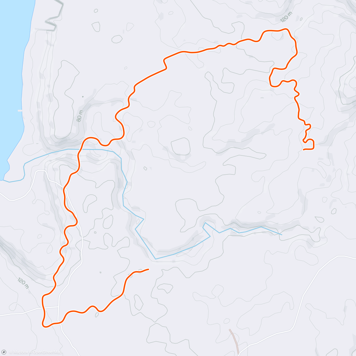 Map of the activity, Zwift - Recovery Ride in Makuri Islands