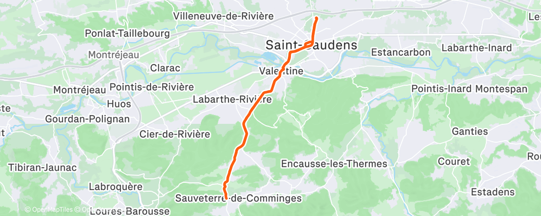 Map of the activity, Velotaf