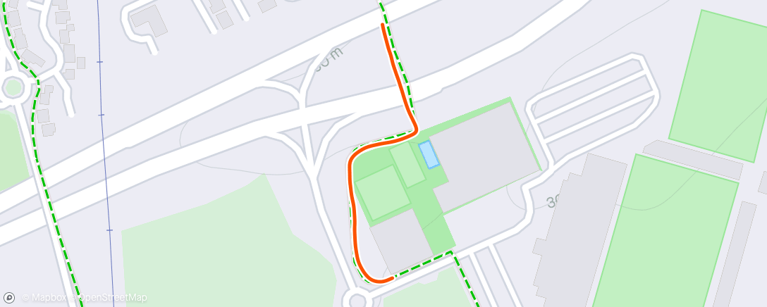 Map of the activity, Home from the gym