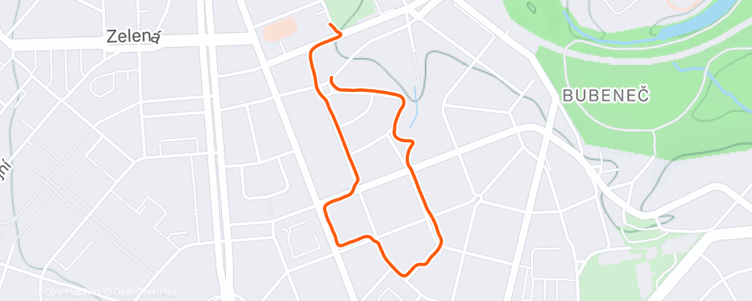 Карта физической активности (Afternoon Run)