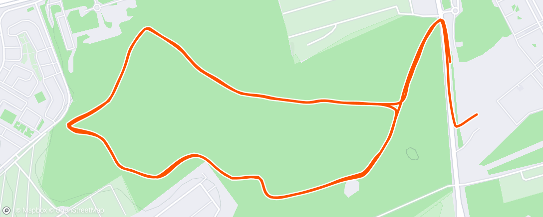 Map of the activity, Afternoon Run