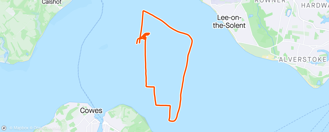 Map of the activity, UKFSC race 1